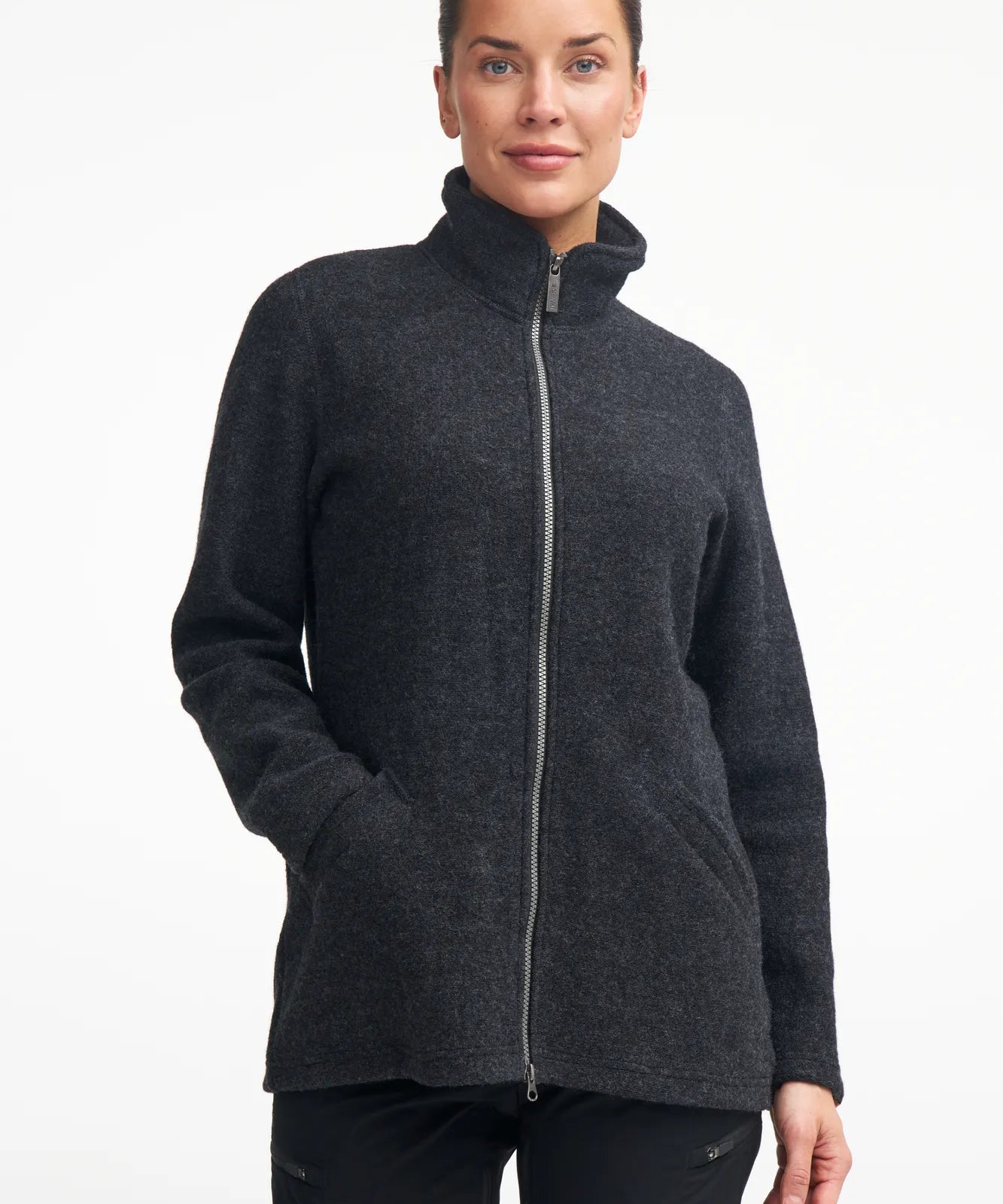 BRODAL LONG CLASSIC, 100% FILTAD ULL — BLACK - Ivanhoe of Sweden