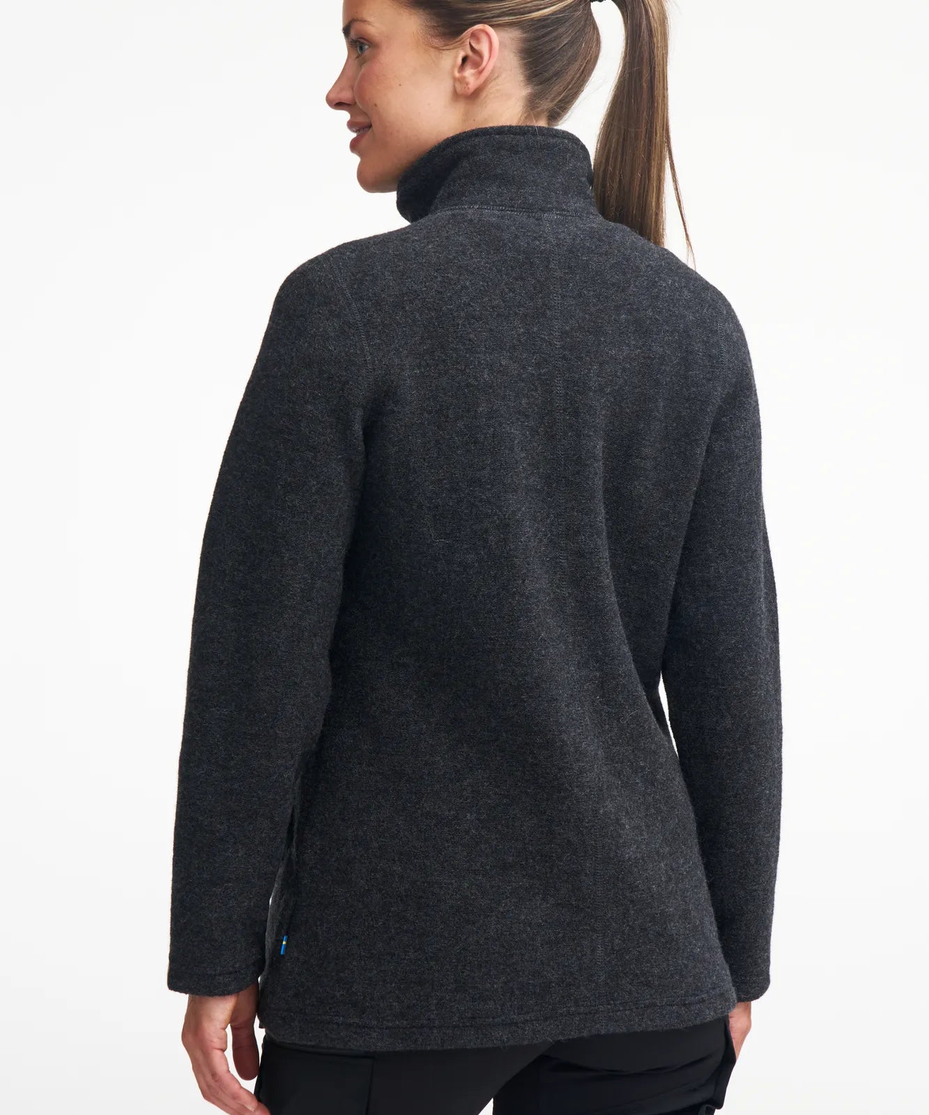 BRODAL LONG CLASSIC, 100% FILTAD ULL — BLACK - Ivanhoe of Sweden