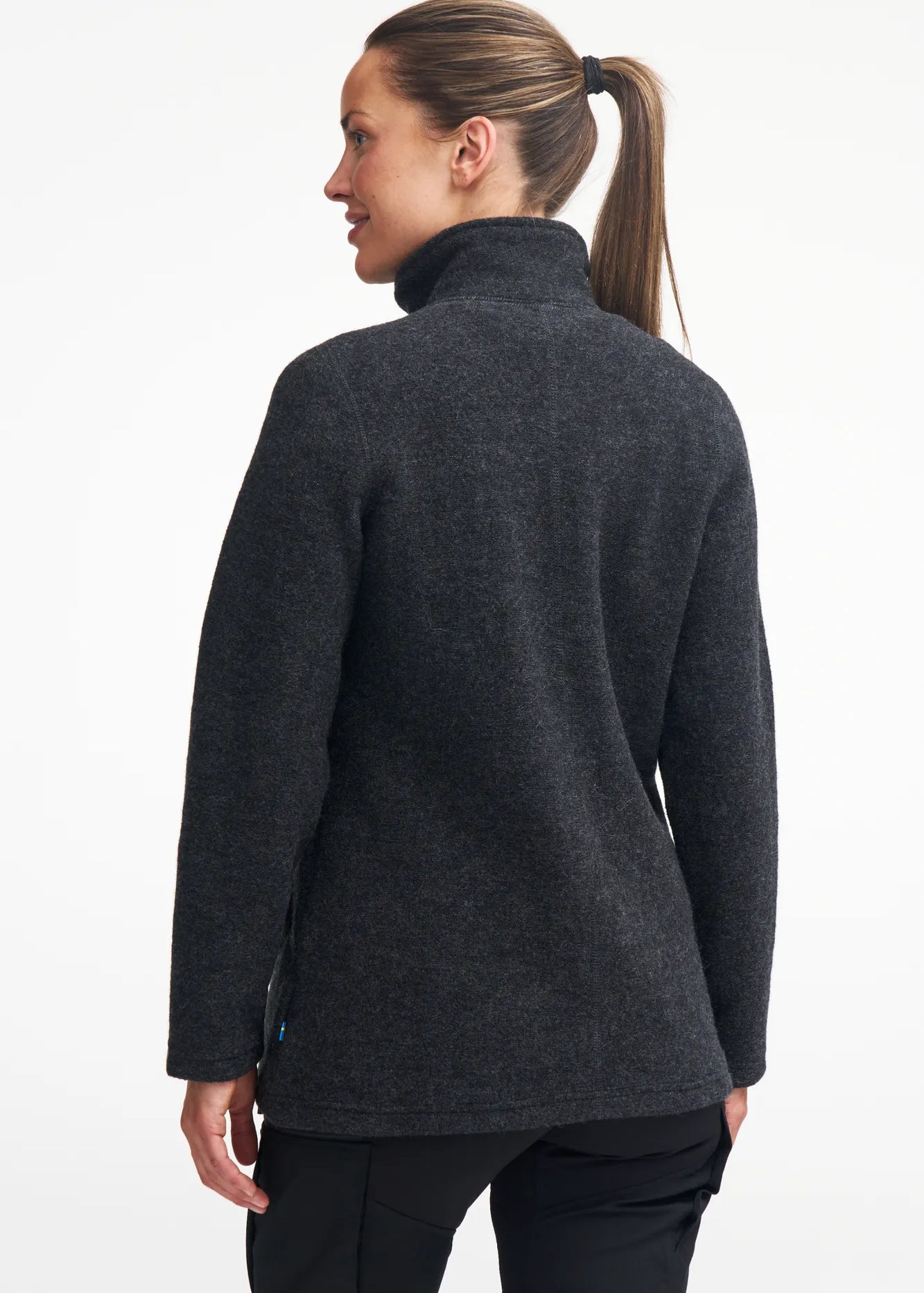 BRODAL LONG CLASSIC, 100% FILTAD ULL — BLACK - Ivanhoe of Sweden