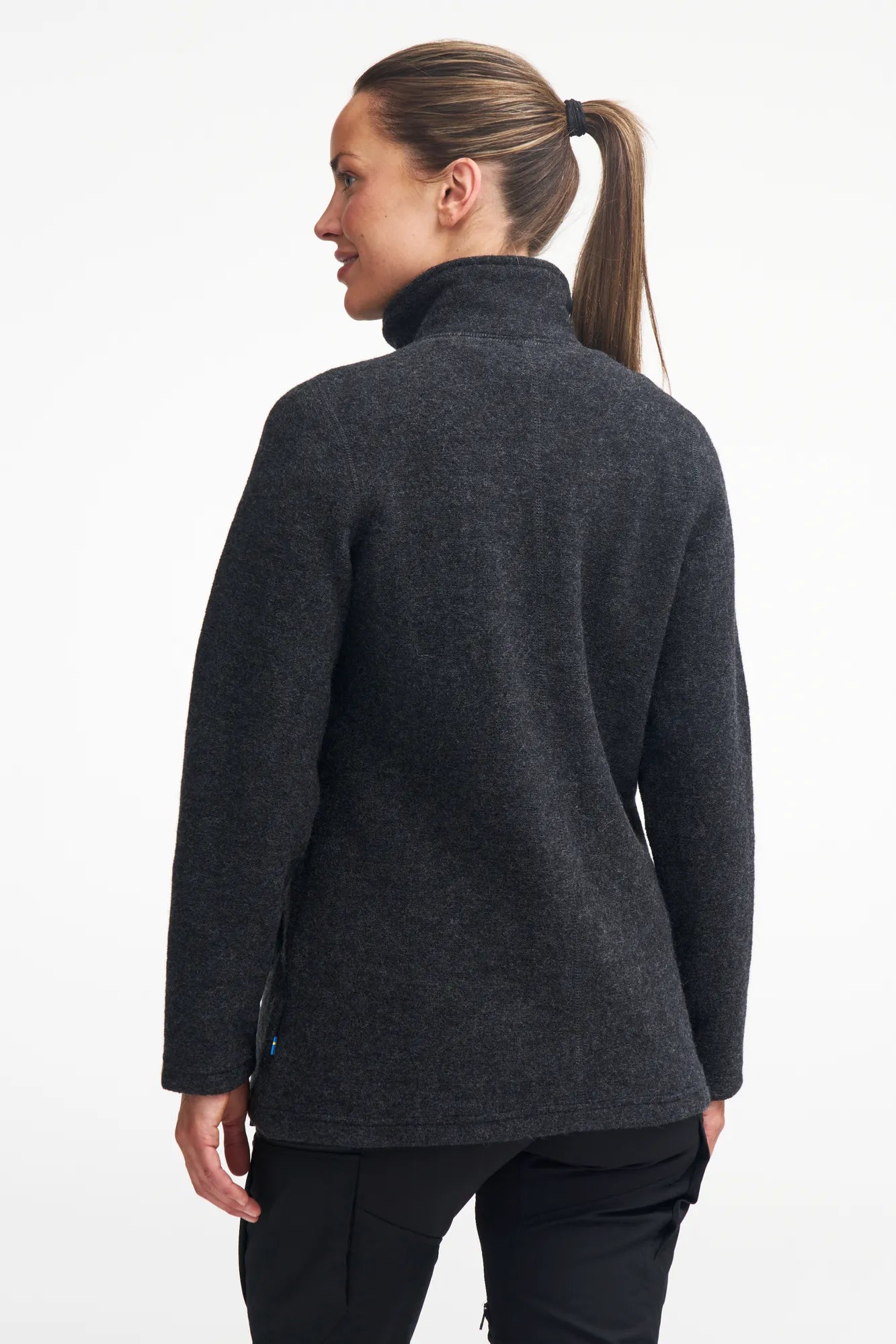 BRODAL LONG CLASSIC, 100% FILTAD ULL — BLACK - Ivanhoe of Sweden