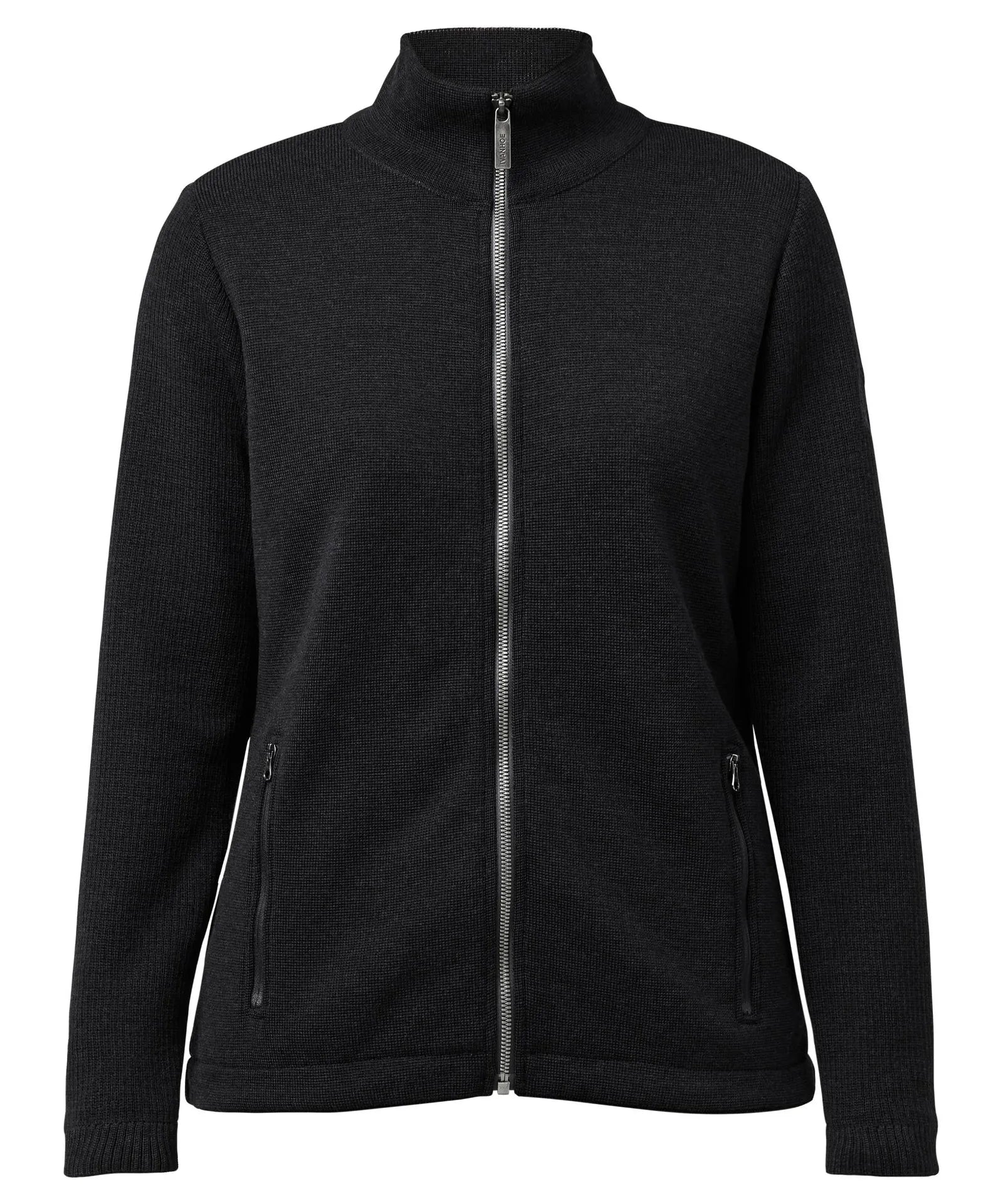 HARRIET WINDBREAKER, 100% FINE MERINOULL — BLACK - Ivanhoe of Sweden