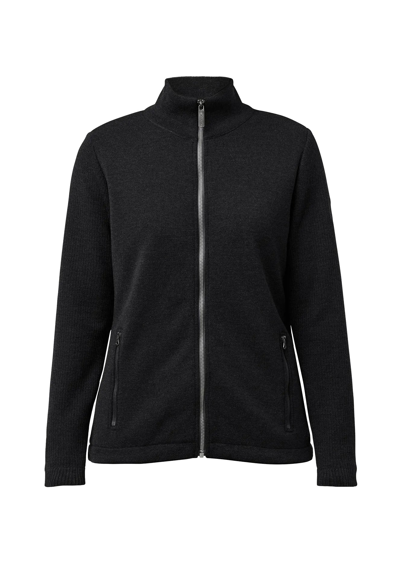 HARRIET WINDBREAKER, 100% FINE MERINOULL — BLACK - Ivanhoe of Sweden