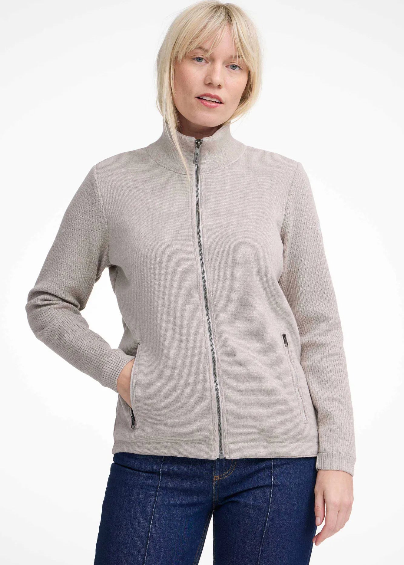HARRIET WINDBREAKER, 100% FINE MERINOULL — SAND - Ivanhoe of Sweden