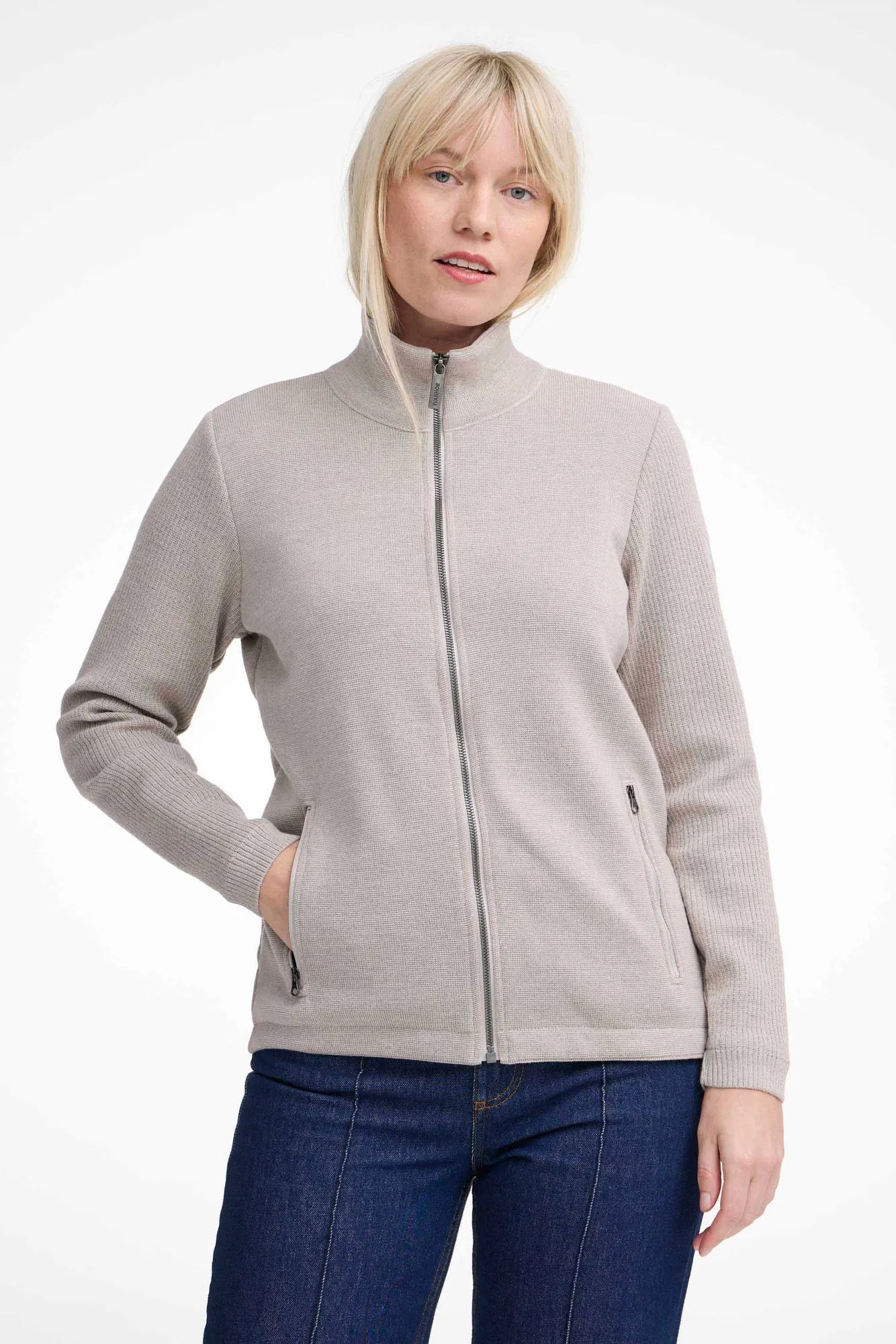 HARRIET WINDBREAKER, 100% FINE MERINOULL — SAND - Ivanhoe of Sweden