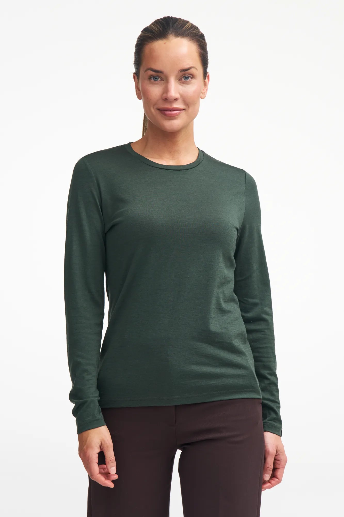 UNDERWOOL MERINO LONG SLEEVE — STEELBLUE - Ivanhoe of Sweden