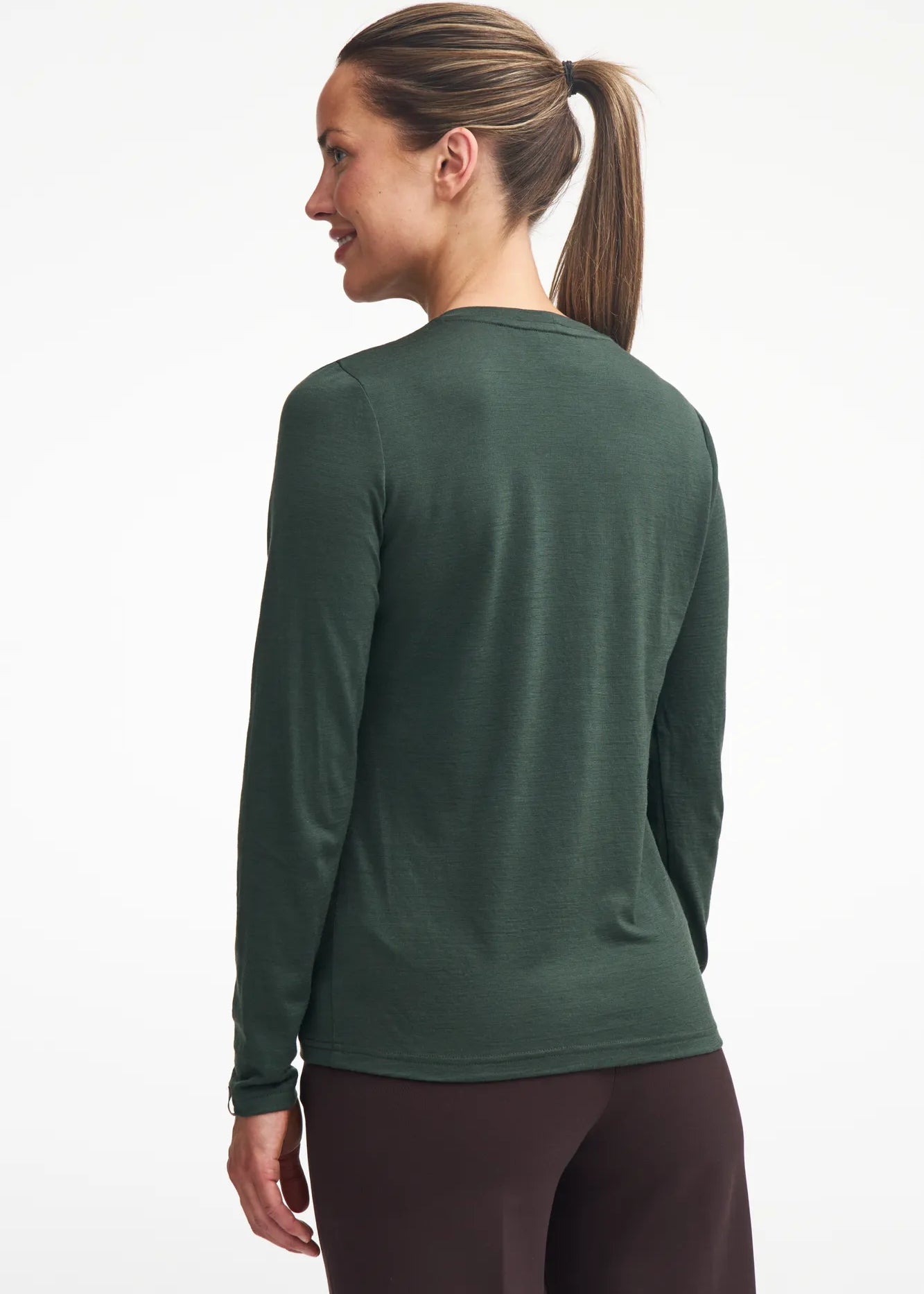 UNDERWOOL MERINO LONG SLEEVE — RIFLE GREEN - Ivanhoe of Sweden