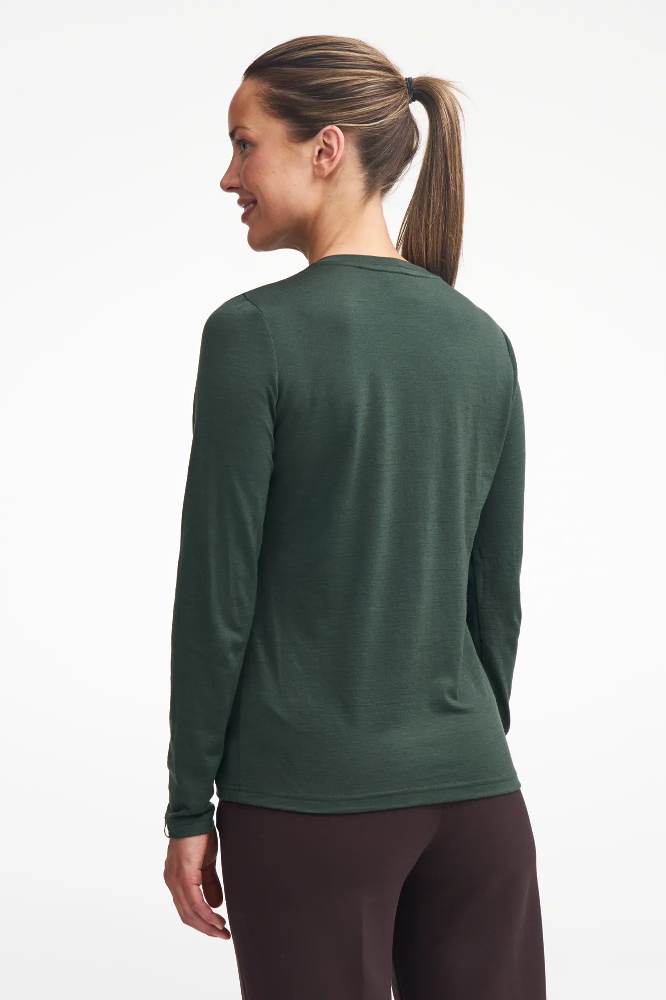 UNDERWOOL MERINO LONG SLEEVE — RIFLE GREEN - Ivanhoe of Sweden