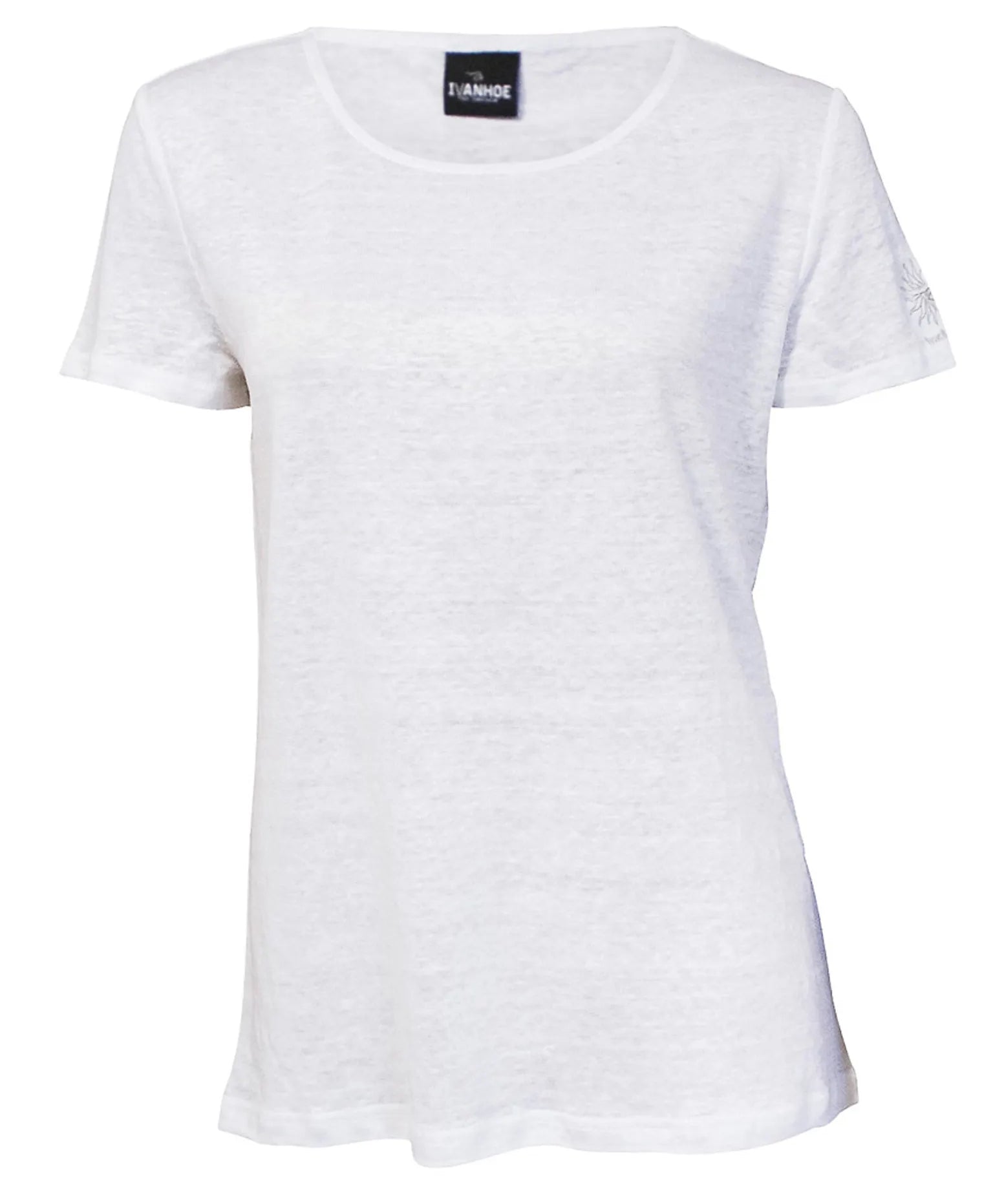 GY LEILA T - SHIRT 100% LIN — OFF WHITE - Ivanhoe of Sweden