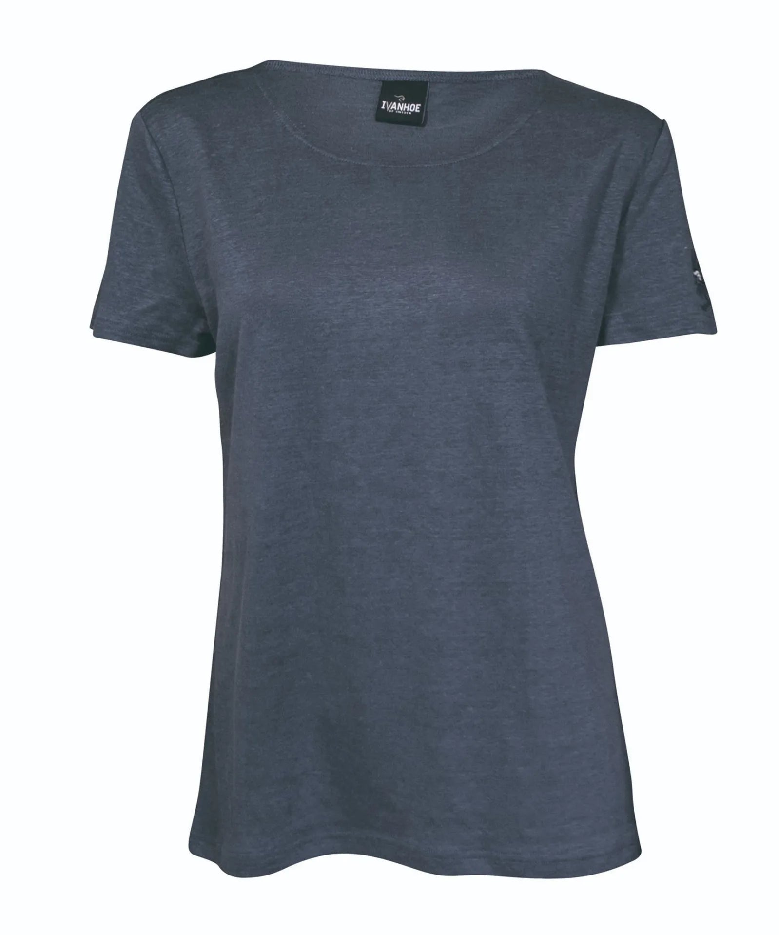 GY LEILA T - SHIRT 100% LIN — STEELBLUE - Ivanhoe of Sweden