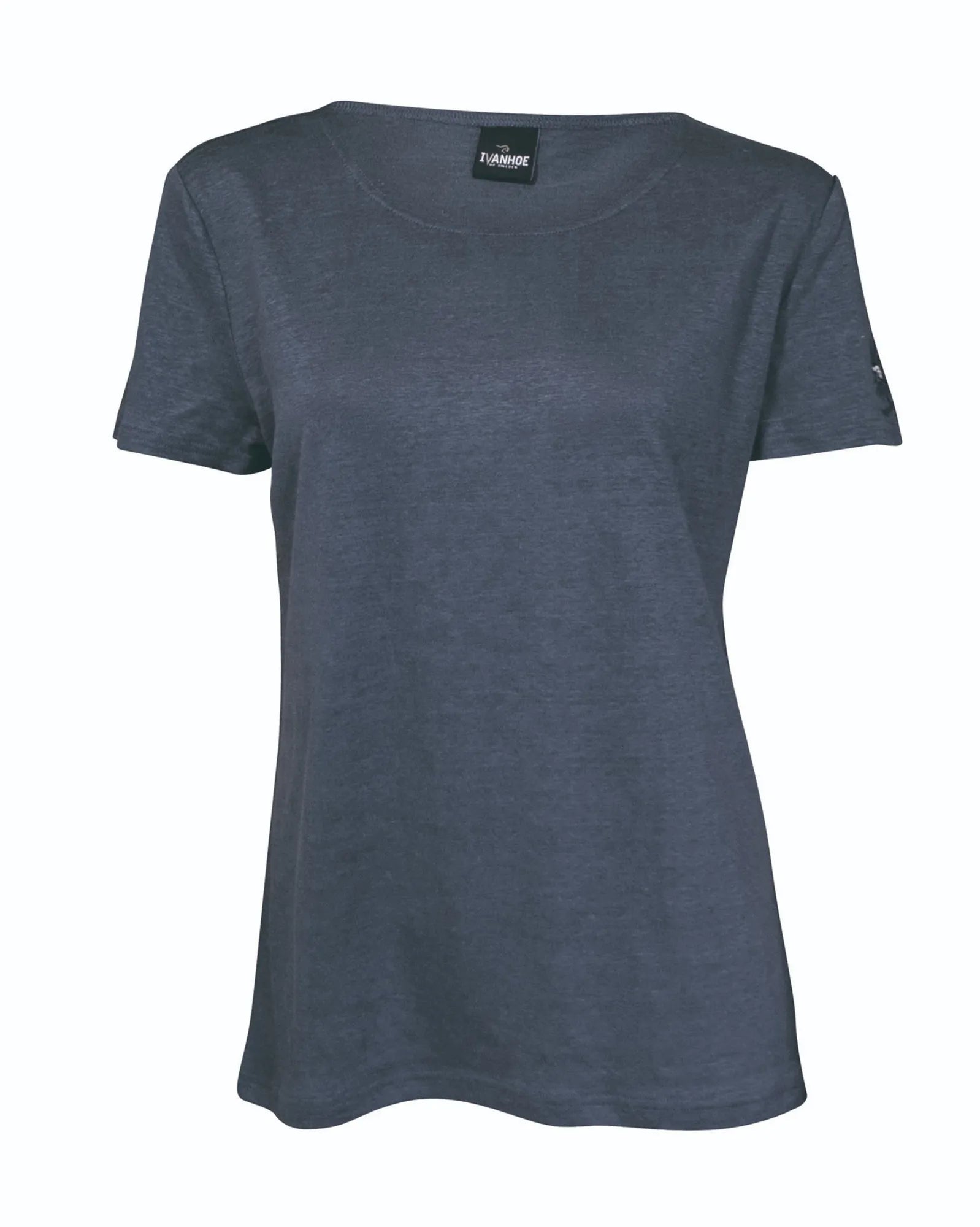GY LEILA T - SHIRT 100% LIN — STEELBLUE - Ivanhoe of Sweden