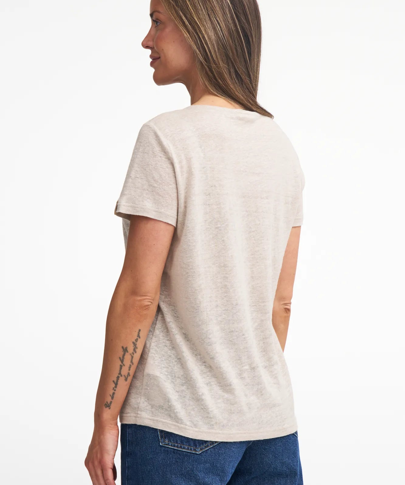 GY LEILA T - SHIRT 100% LIN — NATURMELANGE - Ivanhoe of Sweden