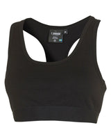 UNDERWOOL WOOL BRA  — BLACK