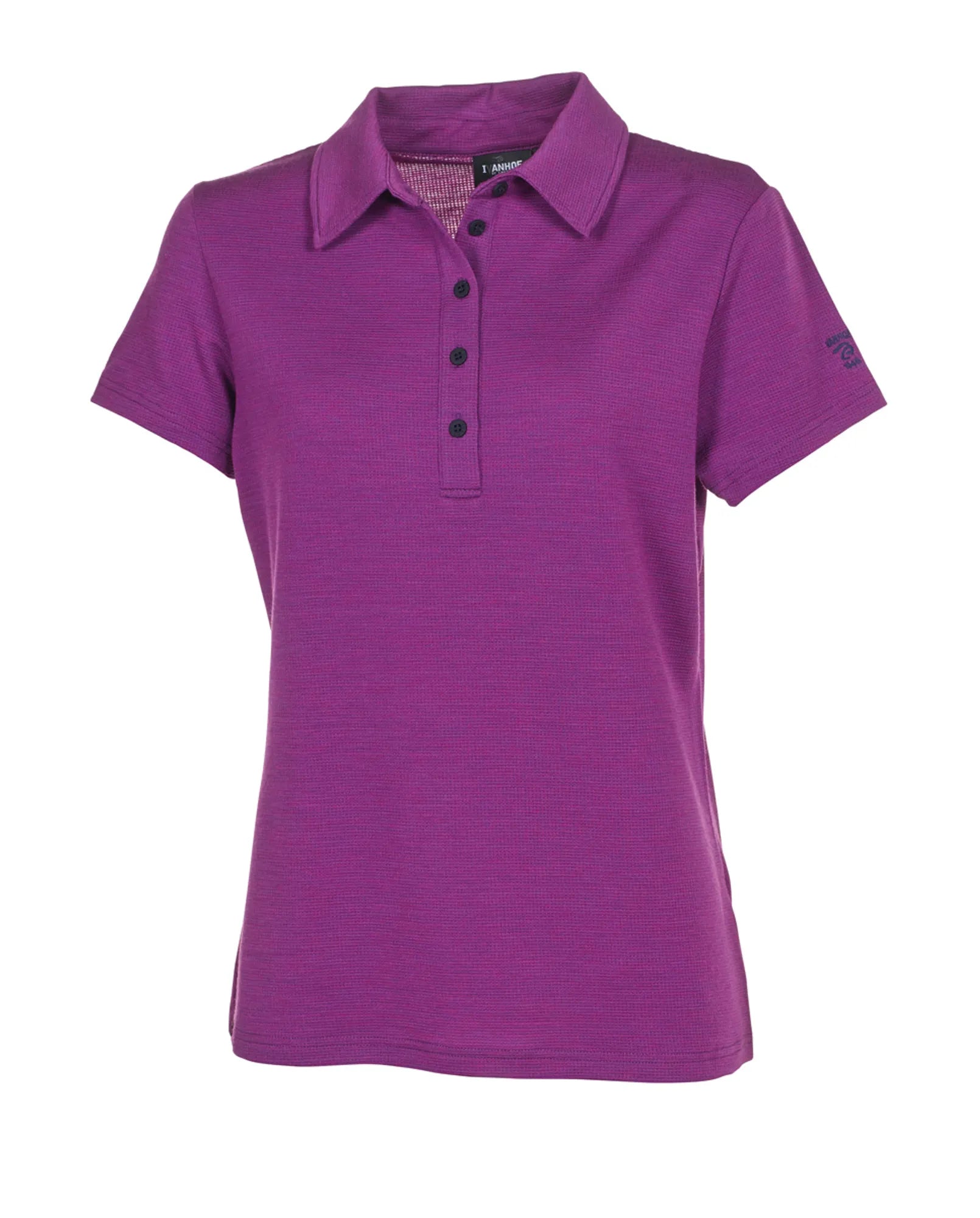 UW EVIN POLOSHIRT — PURPLE - Ivanhoe of Sweden