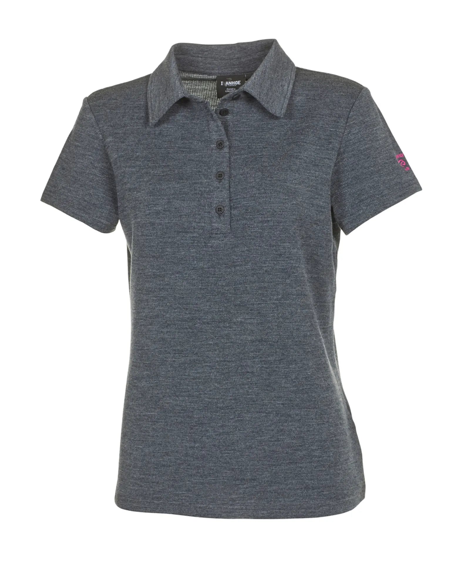 UW EVIN POLOSHIRT — GRAPHITE MARL - Ivanhoe of Sweden