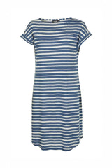 GY LIZ DRESS STRIPE — DENIM