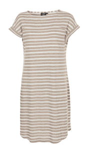 GY LIZ DRESS STRIPE — SAND - Ivanhoe of Sweden