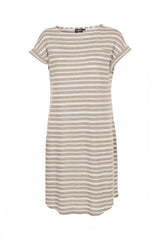 GY LIZ DRESS STRIPE — SAND