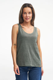 GY JILLY 100% LIN — DARK OLIVE - Ivanhoe of Sweden