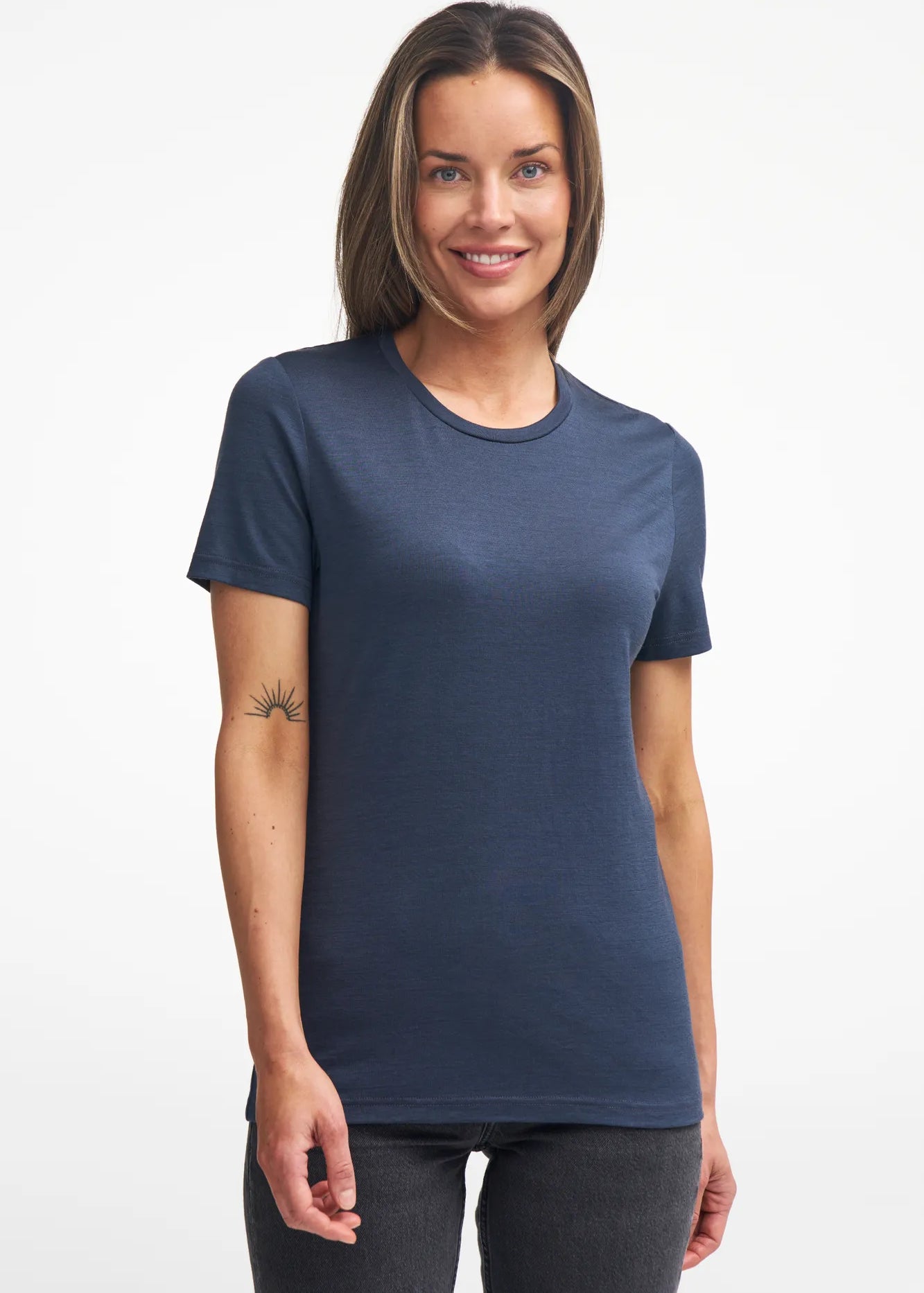 UNDERWOOL CILLA T - SHIRT 100% MERINOULL — LILAC ROSE - Ivanhoe of Sweden