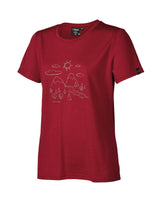 UW CILLA OUTDOOR, 100% EXTRA FIN MERINO ULL — ROYAL CHERRY