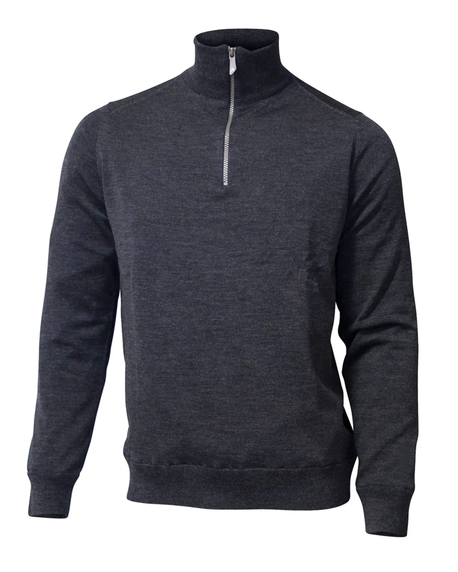 WILFRED WINDBREAKER, 100% EXTRA FINE MERINOULL — GRAPHITE MARL - Ivanhoe of Sweden