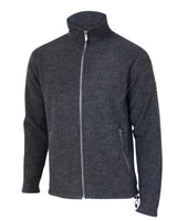 BRUNO FULL ZIP, 60% FILTAD ULL, 40% LYOCELL — GRAPHITE MARL