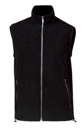 KURRE VEST, 60% WOLLE  — BLACK