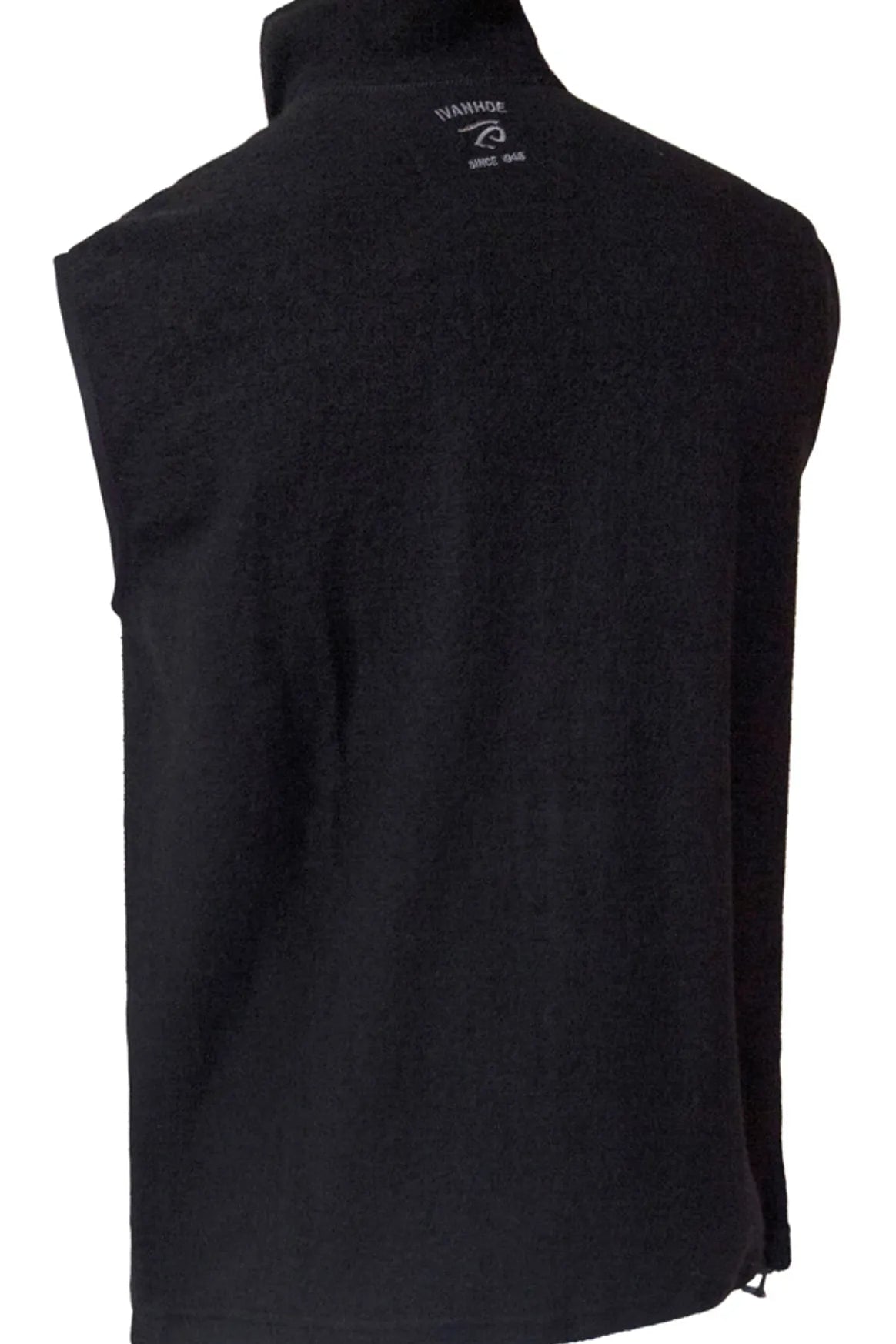 KURRE VEST, 60% FILTAD ULL, 40% LYOCELL — BLACK - Ivanhoe of Sweden