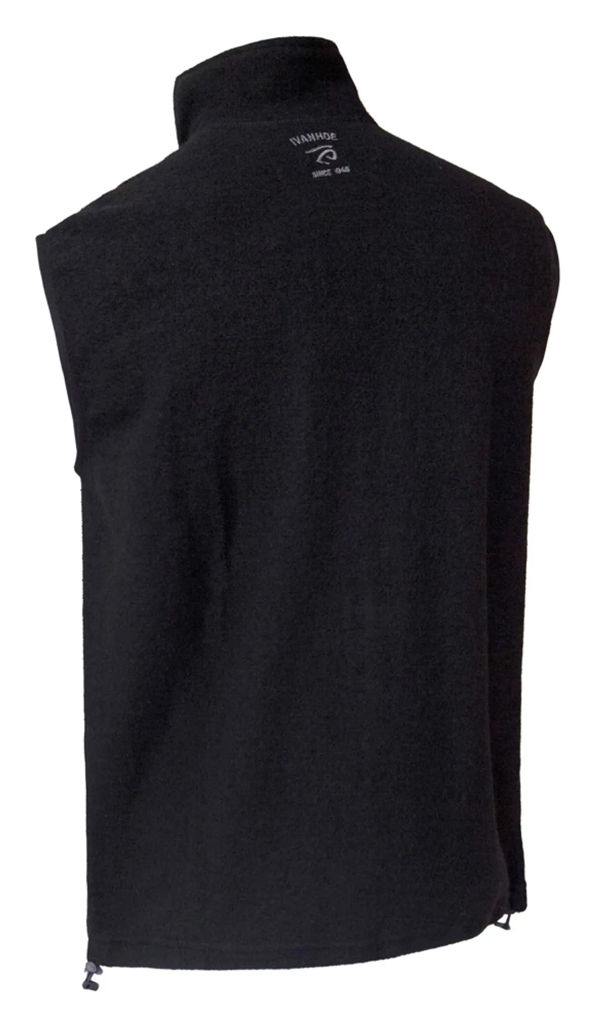 KURRE VEST, 60% FILTAD ULL, 40% LYOCELL — BLACK - Ivanhoe of Sweden
