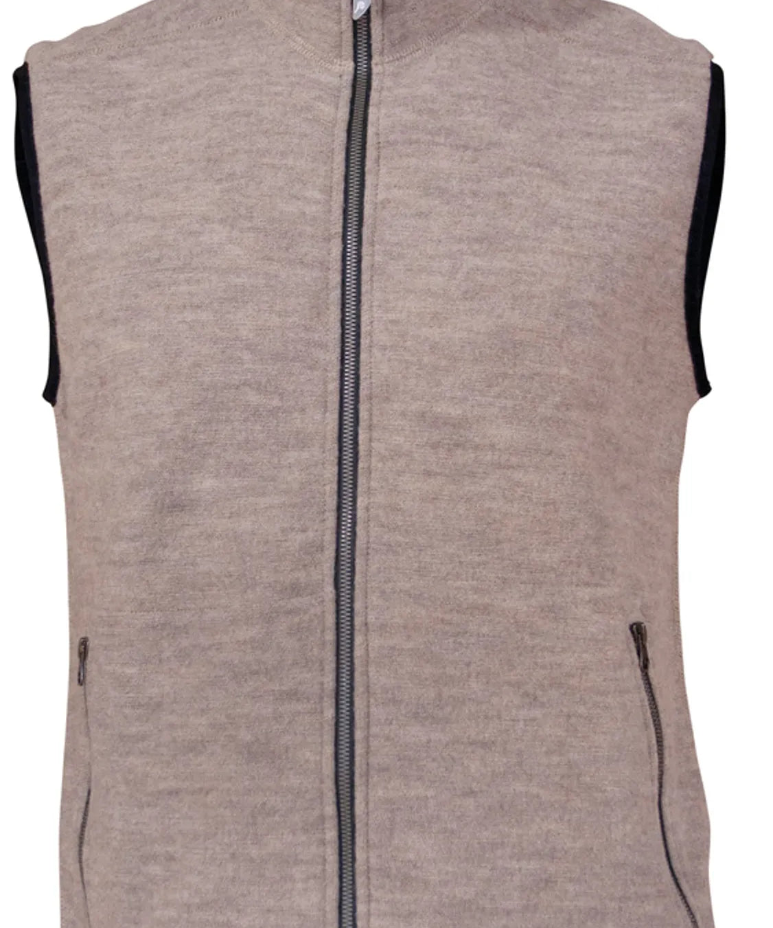 KURRE VEST, 60% FILTAD ULL, 40% LYOCELL — STONE - Ivanhoe of Sweden