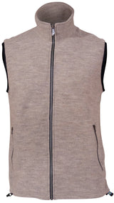 KURRE VEST, 60% FILTAD ULL, 40% LYOCELL   — STONE