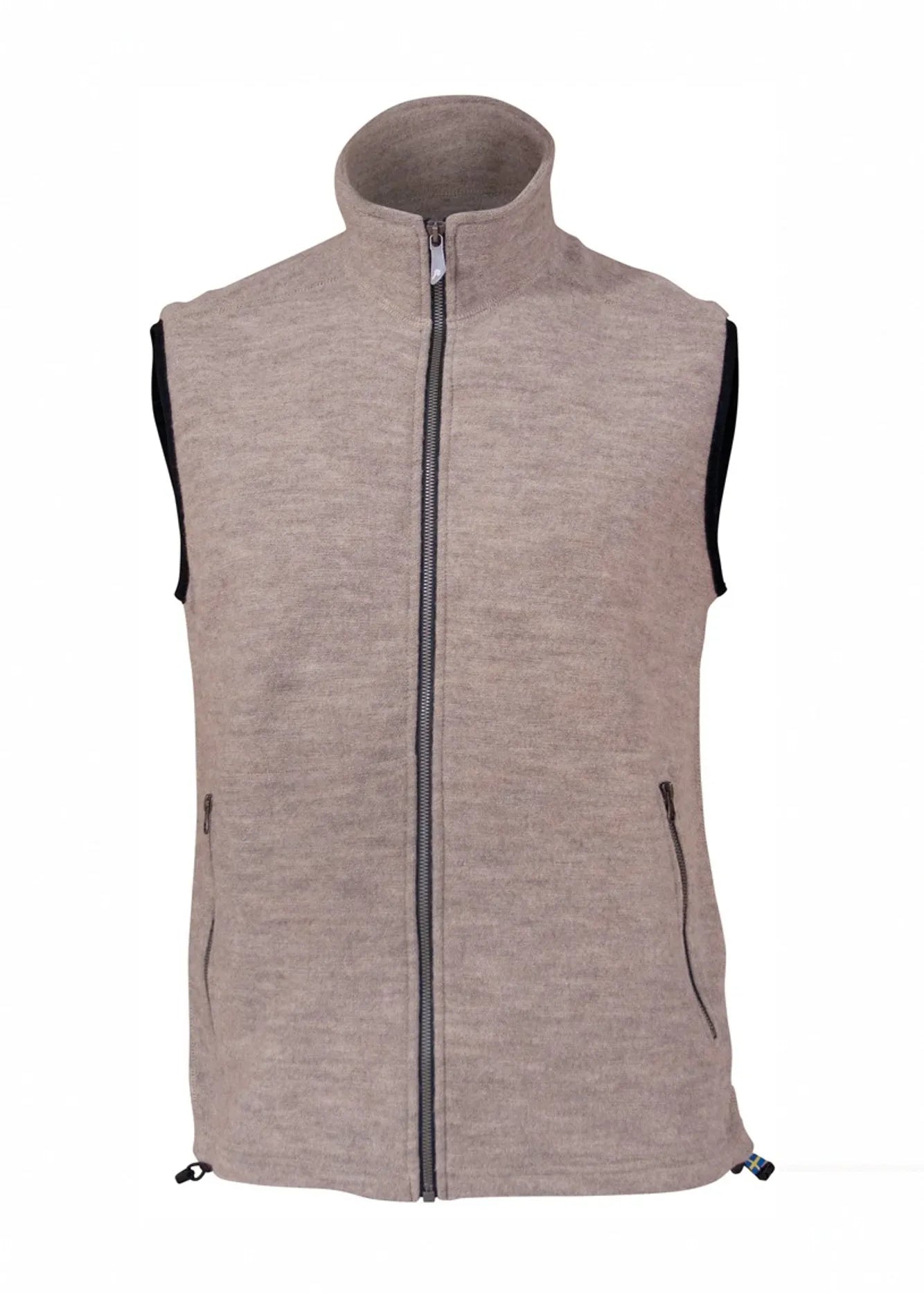 KURRE VEST, 60% FILTAD ULL, 40% LYOCELL — STONE - Ivanhoe of Sweden