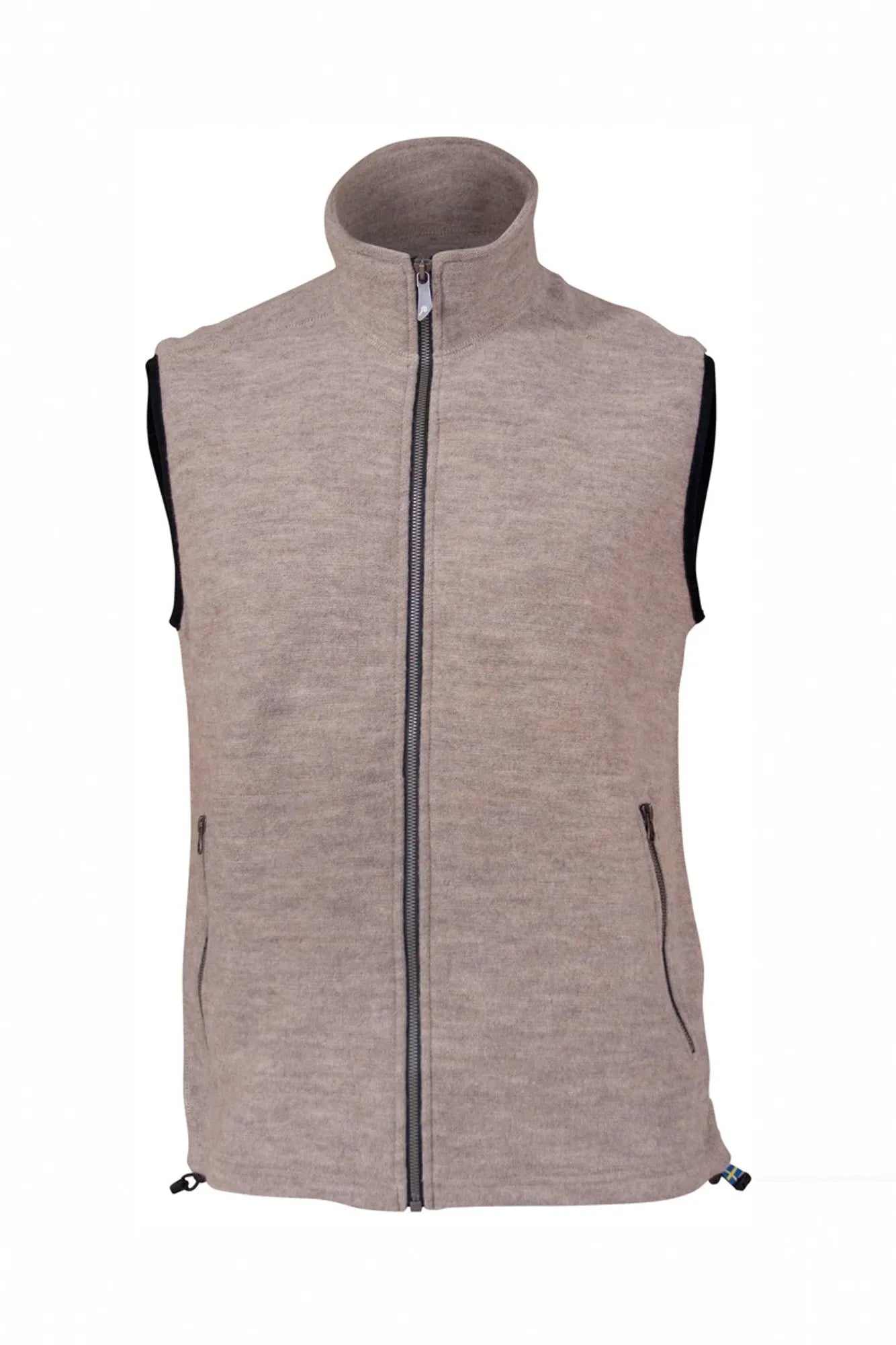 KURRE VEST, 60% FILTAD ULL, 40% LYOCELL — STONE - Ivanhoe of Sweden