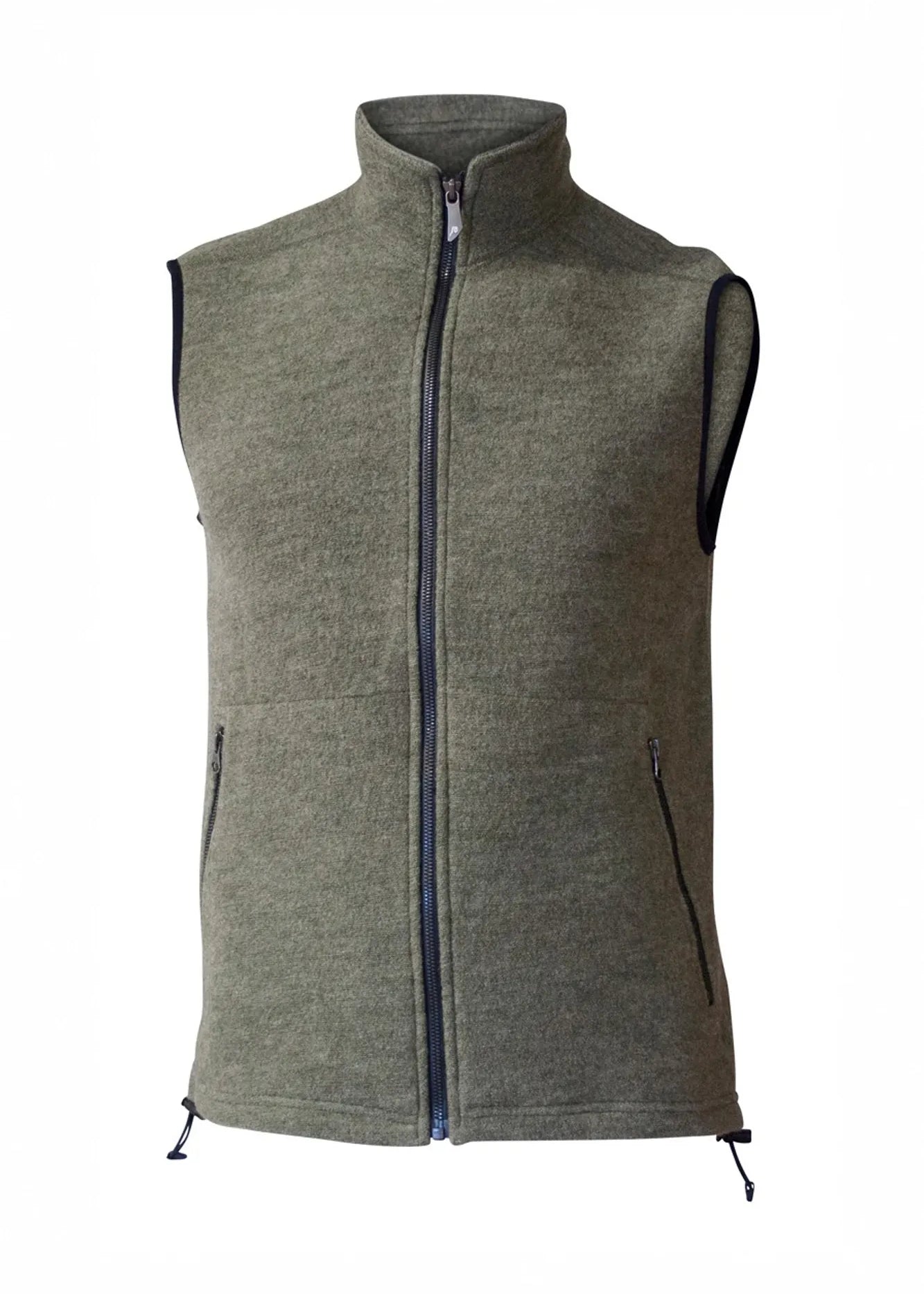 KURRE VEST, 60% FILTAD ULL, 40% LYOCELL — LICHEN GREEN - Ivanhoe of Sweden