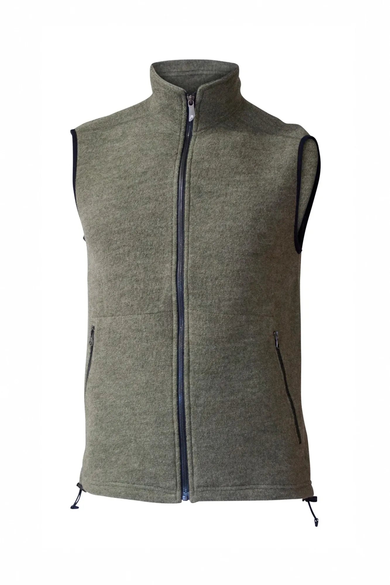 KURRE VEST, 60% FILTAD ULL, 40% LYOCELL — LICHEN GREEN - Ivanhoe of Sweden