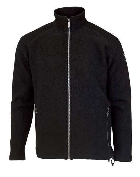 Danny full zip – Classic felted wool sweater – Ivanhoe of Sweden