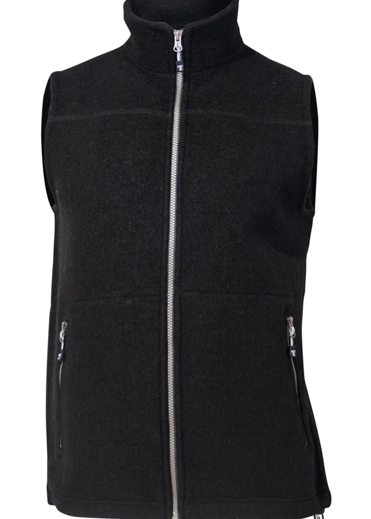 DANTE VEST, 100% FILTAD ULL — BLACK - Ivanhoe of Sweden
