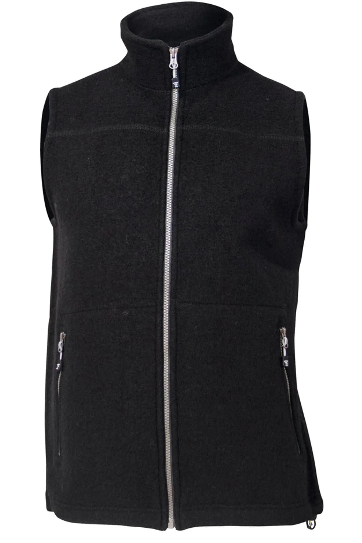 DANTE VEST, 100% FILTAD ULL — BLACK - Ivanhoe of Sweden