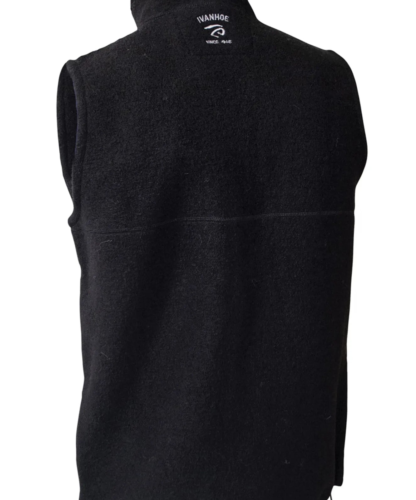 DANTE VEST, 100% FILTAD ULL — BLACK - Ivanhoe of Sweden