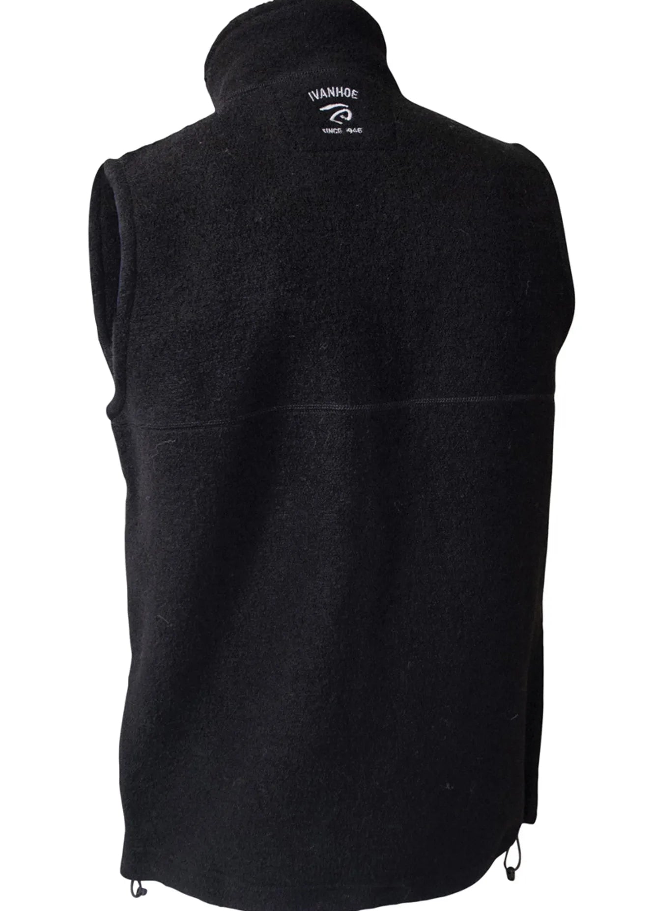 DANTE VEST, 100% FILTAD ULL — BLACK - Ivanhoe of Sweden
