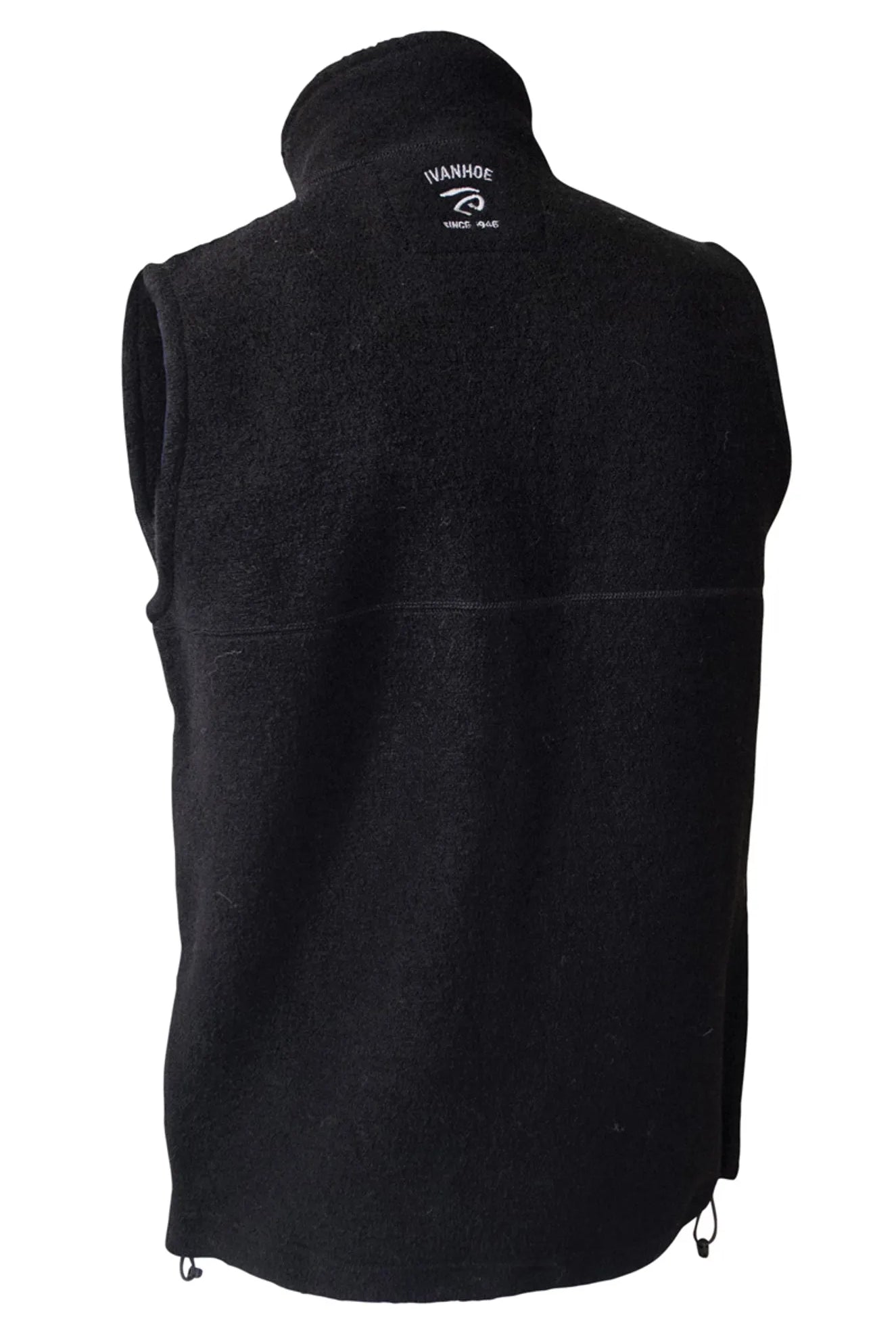 DANTE VEST, 100% FILTAD ULL — BLACK - Ivanhoe of Sweden
