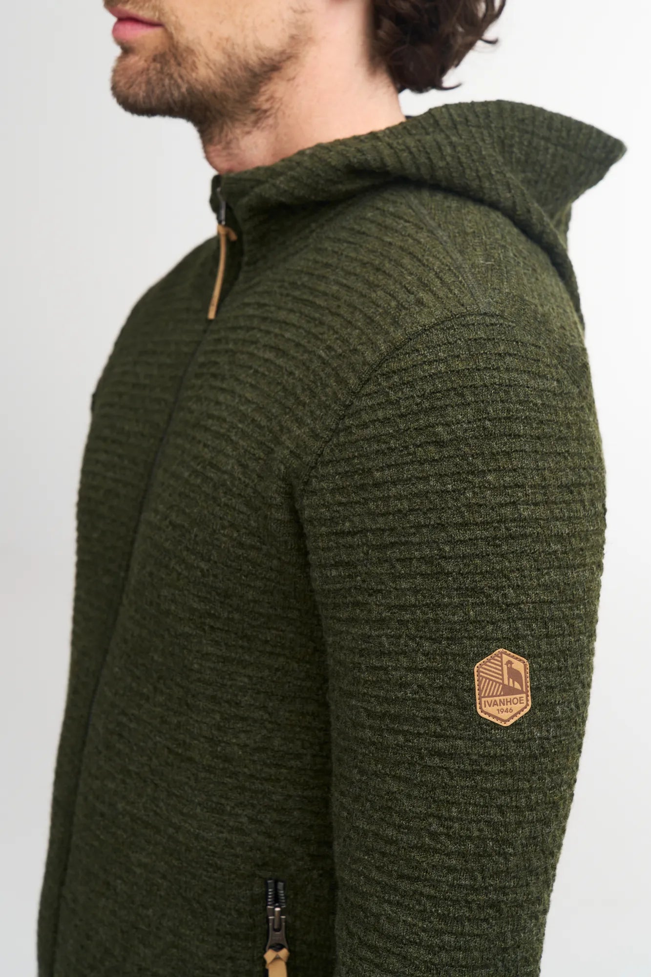 MOREL HOOD MALE, ULL/TENCEL™ — NAVY - Ivanhoe of Sweden