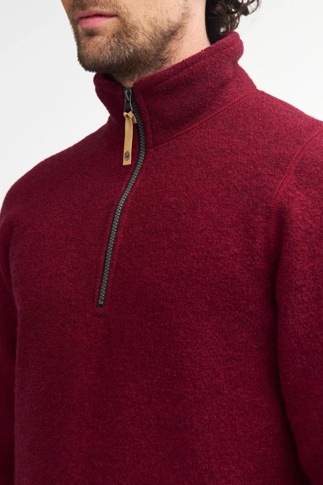 Brodal half zip, 100% boiled wool – Ivanhoe of Sweden
