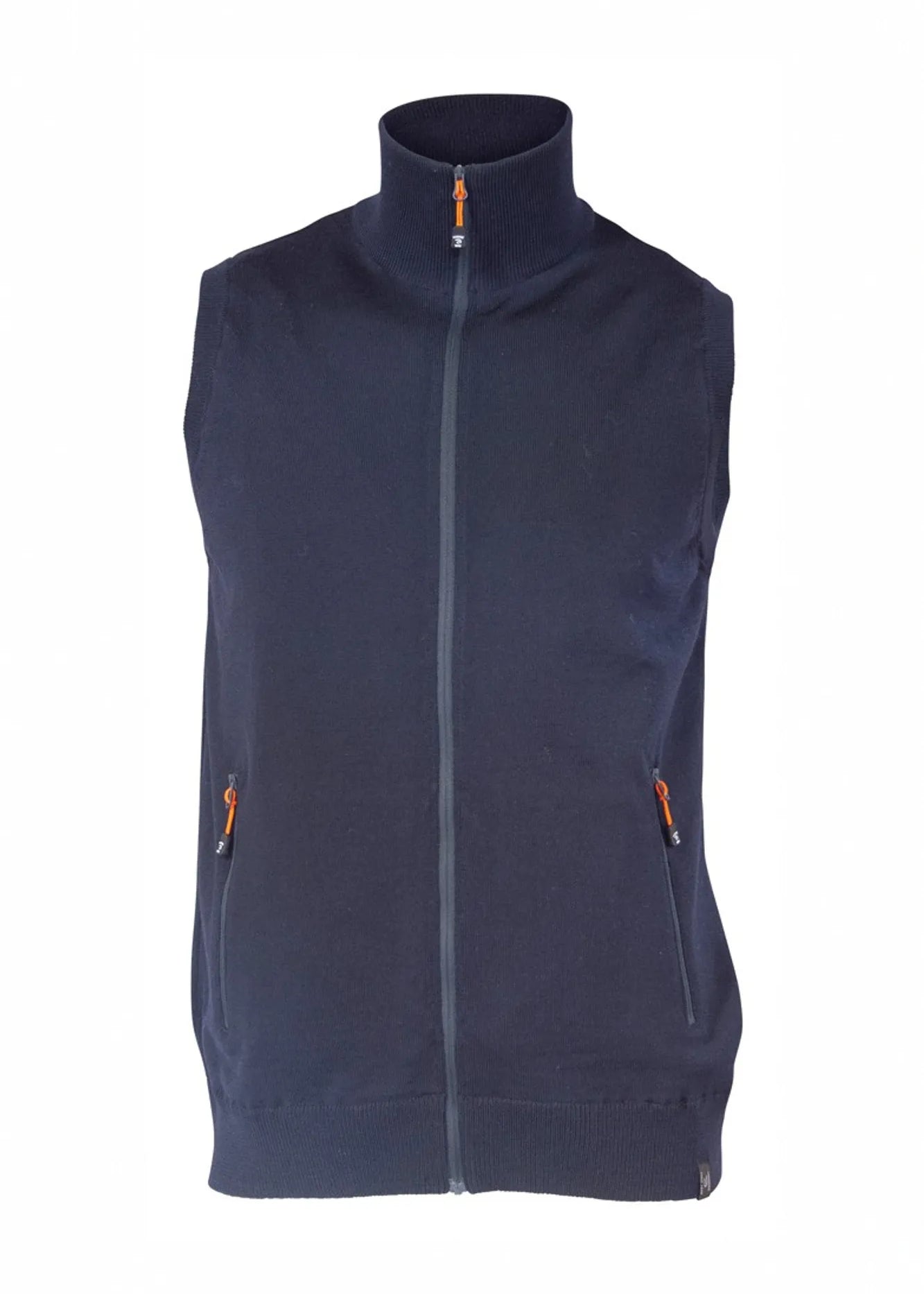 YORK VEST WINDBREAKER , 100% EXTRA FINE MERINOULL — NAVY - Ivanhoe of Sweden