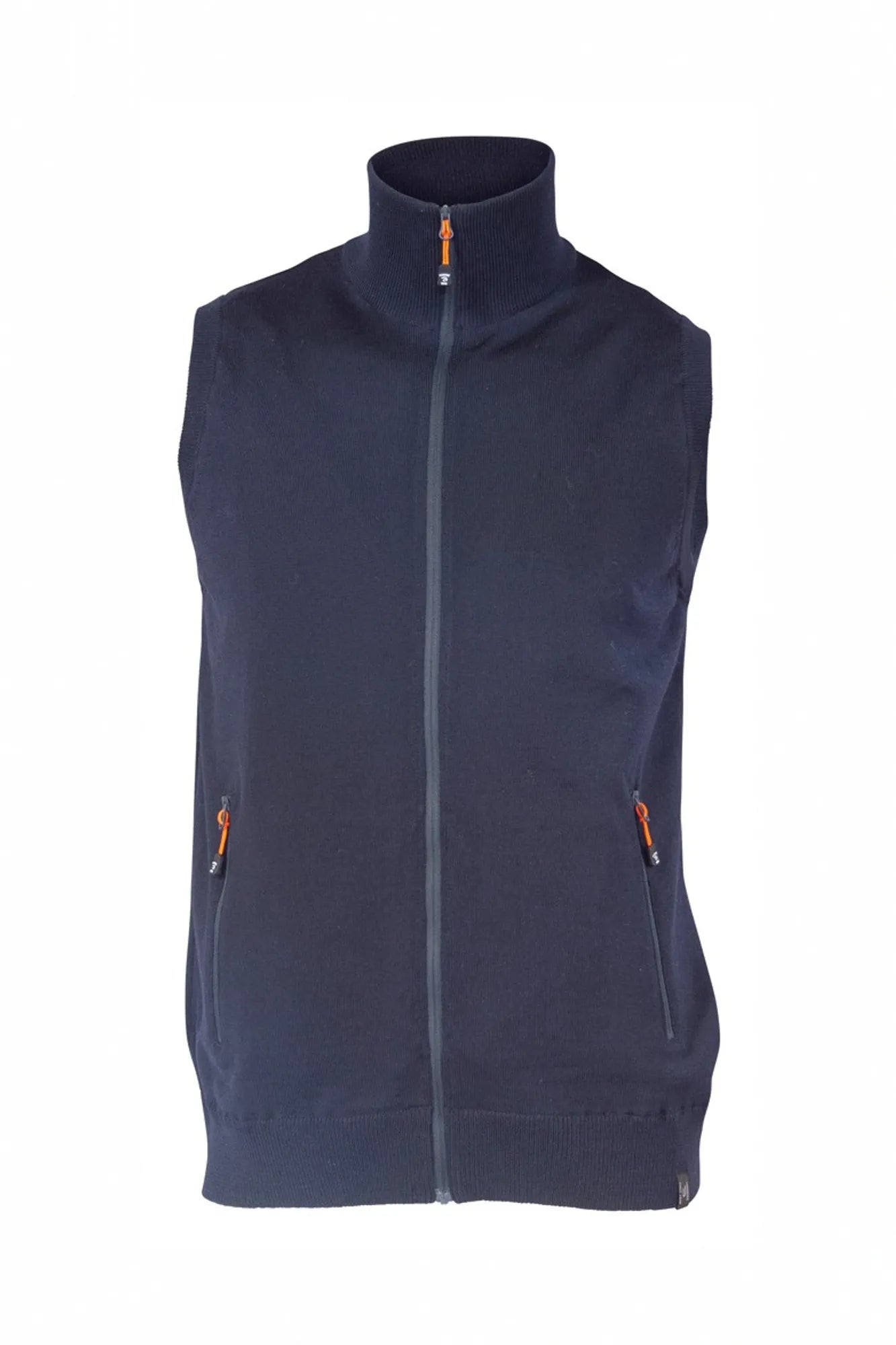 YORK VEST WINDBREAKER , 100% EXTRA FINE MERINOULL — NAVY - Ivanhoe of Sweden