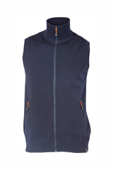 YORK VEST WINDBREAKER, 100% EKSTRA FIN MERINOULD — NAVY