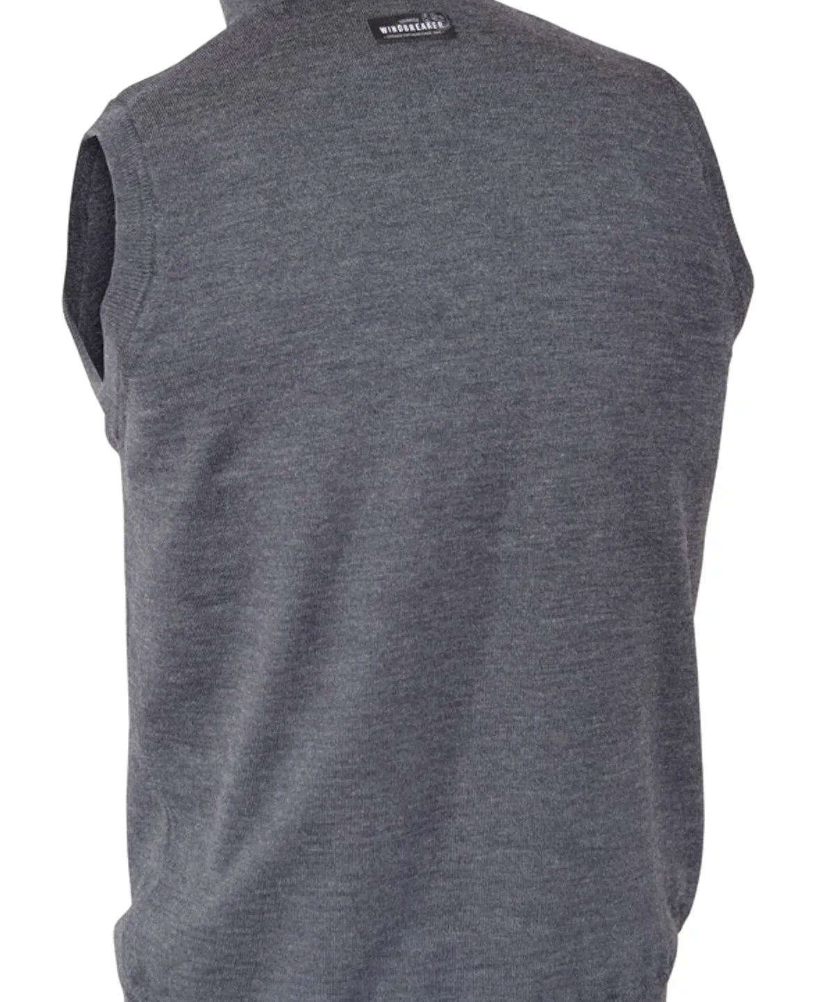 YORK VEST WINDBREAKER , 100% EXTRA FINE MERINOULL — GRAPHITE MARL - Ivanhoe of Sweden