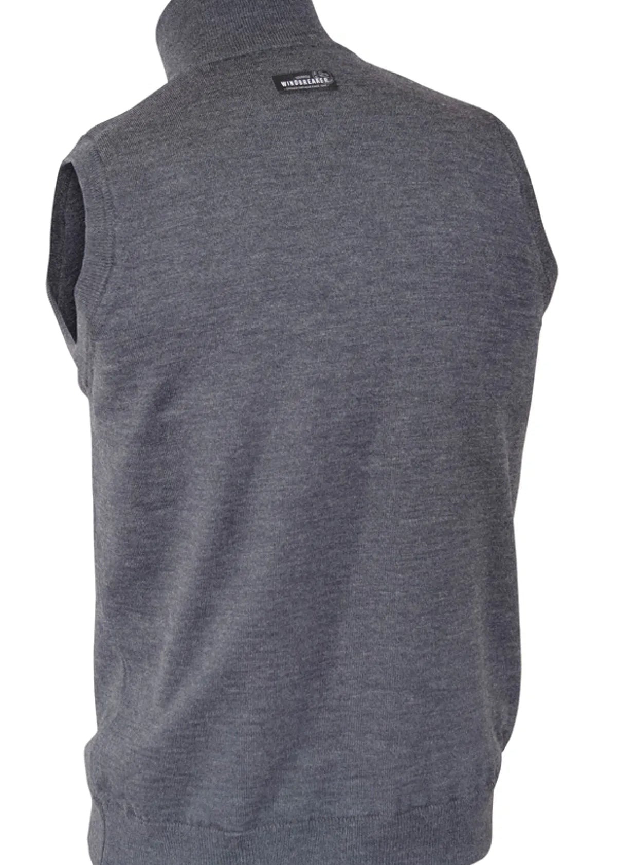 YORK VEST WINDBREAKER , 100% EXTRA FINE MERINOULL — GRAPHITE MARL - Ivanhoe of Sweden