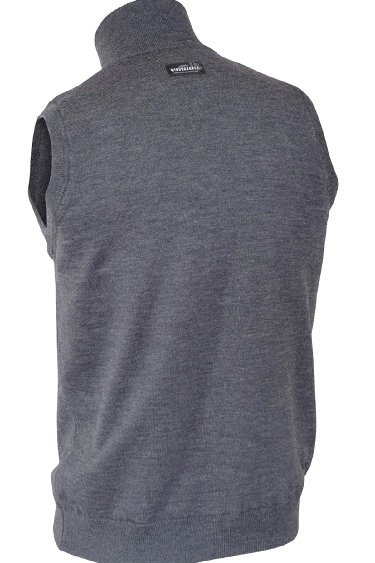 YORK VEST WINDBREAKER , 100% EXTRA FINE MERINOULL — GRAPHITE MARL - Ivanhoe of Sweden