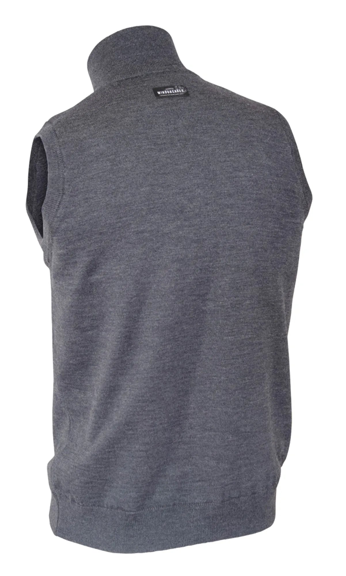YORK VEST WINDBREAKER , 100% EXTRA FINE MERINOULL — GRAPHITE MARL - Ivanhoe of Sweden